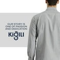 thumbnail image 4 of KIGILI Men Shirt Long Sleeve for Business Man, Slim Fit, Gift for Men S to 2XL | L - BLACK, 4 of 6