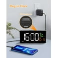 thumbnail image 4 of Bedroom alarm clock with date, temperature and day of the week, manual daylight saving time, 4 of 8
