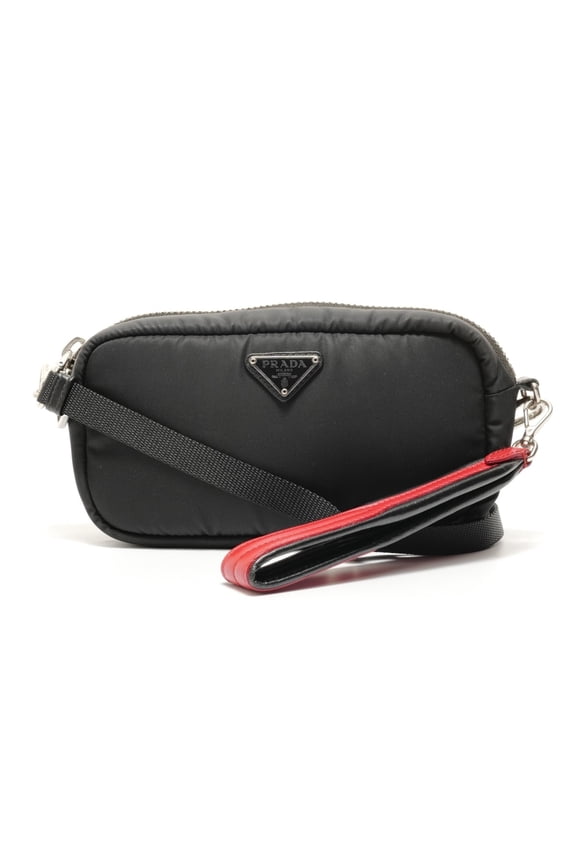 Pre-Owned Prada Nylon Shoulder Bag, Black