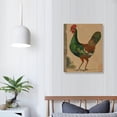 thumbnail image 4 of Awypu Lost Cabin Fighting Cocks a Dark Breasted Fighting Cock Sr | Print in Black Flat Frame | Fine Artwork Painting Reproduction | Framed Wall Art Decor, 4 of 5