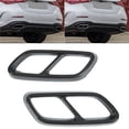 thumbnail image 4 of Exhaust Muffler Cover Trim, Pair Rear Exhaust Muffler Tail Pipe Cover Trim Replacement for C Class W206 2021 Up, 4 of 7