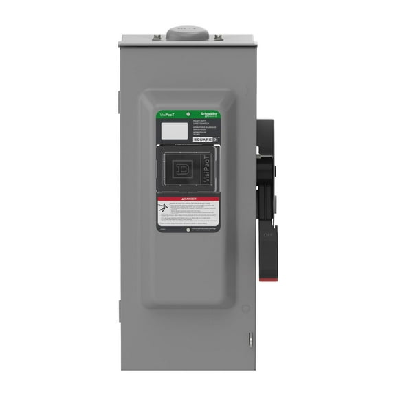 Schneider Electric Safety Switch,3PST,100 A,3 Poles,3 Wires VH363RB