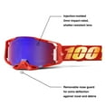 thumbnail image 5 of 100% ARMEGA Premium Protective Sport Goggles with Ultra HD Lens & Nose Guard (Nuketown - Mirror Red/Blue Lens), 5 of 7