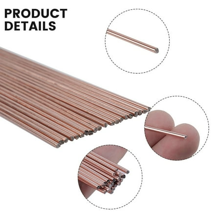 

20 Pcs 2mm*50cm Brass Electrode Phosphor Copper Electrode Wire Welding Rod