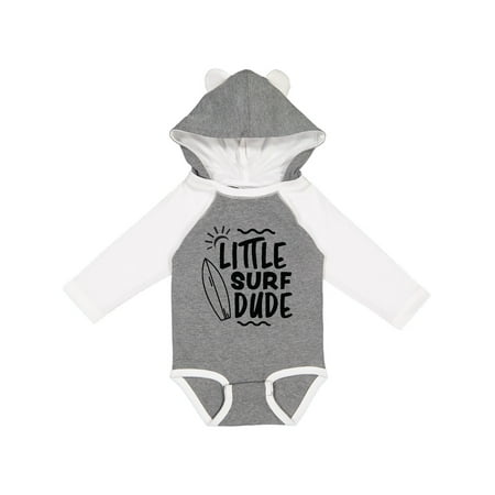 

Inktastic Little Surf Dude with Surfboard Gift Baby Boy Long Sleeve Bodysuit
