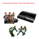 thumbnail image 2 of Sony Playstation 3 PS3 Original 80GB Console (Refurbished) Black With One Action & Adventure Game (Used) & 2 RetroFam Controllers, 2 of 5