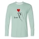 thumbnail image 4 of Ceisia Men's Romantic Red Heart "For You" T-Shirt | Relaxed Long-Sleeve Crewneck Spring Casual Top Gift, 4 of 5