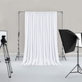 thumbnail image 6 of Clearance! Hiasan White Backdrop for Wedding  Decoration [2P], Rod Pocket High Density Polyester Photo Background, 5ft x 10ft, 6 of 6