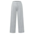 thumbnail image 3 of iHPH7 Wide Leg Pants for Women High Waisted Wide Leg Pants for Women Wide Legged Pants for Women Wide Leg Lounge Pants for Women Wide Leg Palazzo Pants for Women Pull On Pants for Women Gray XL, 3 of 4