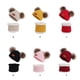 thumbnail image 4 of Guardurnaity Conjunto de 2 unidades de gorro para bebé, bufanda, gorro de otoño e invierno, bufanda para niño recién nacido, gorro de punto para Sombreros traje amarillo, 4 of 6