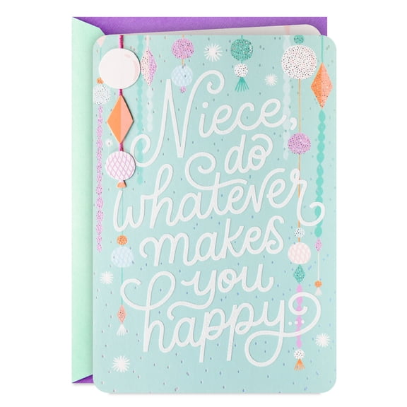 Hallmark Birthday Card for Niece (Let Each Moment Make Your Heart Happy)