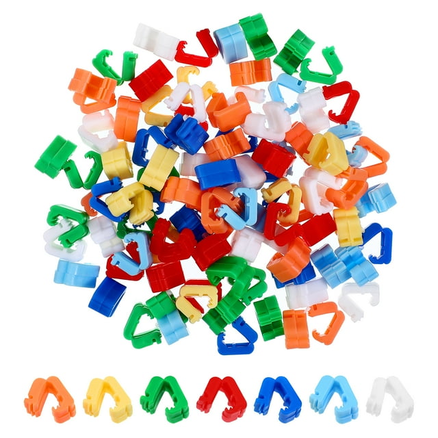 100 pinzas para globos de plástico, ideales para sellar globos y para fiestas de cumpleaños.