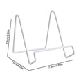 thumbnail image 3 of Metal Plate Stands for Display,Premium Decorative Metal Plate Holders,Plate Holder Pictures Frame Easel Display Stand,Multi-Use Tabletop Display for Display Photo Frames Plates Book Plaque, 3 of 4