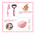 thumbnail image 4 of Cepillos De Baño Para Mascotas Perros Profesional 10 Pzs Kit  Malubero ROSA, 4 of 4