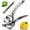 Silver, variant on Lemon Squeezer, Fast Effortless Juice Extraction with Large Metal Citrus Juicer, Maximum Yield Lightweight Hand Lime Squeezer, Manual Lemon Juicer Press, Easy to Use Squeeze Tool, Yellow