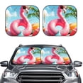 thumbnail image 2 of Fotbe Tropical Flamingo Pool Float Juego de 2 Piezas de Parasoles para Parabrisas | Bloqueador Solar para Auto | Accesorios Plegables para Protección Solar Interior-Large, 2 of 6