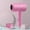 Pink, variant on Hair Dryer, Negative Ionic Blow Dryer for Fast Drying, High-Speed Low Noise Thermo-Control Hairdryer with Magnetic Nozzle, for Home, Travel