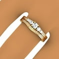 thumbnail image 4 of Dazzlingrock Collection 0.40 Carat (ctw) 14K Round Diamond Ladies 5 Stone Bridal Engagement Ring Set, Yellow Gold, Size 10, 4 of 4