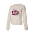 thumbnail image 2 of Chandails en Molleton Graphiques d'Halloween pour Femmes Coupe Ample Manches Longues Citrouille Pull, 2 of 7