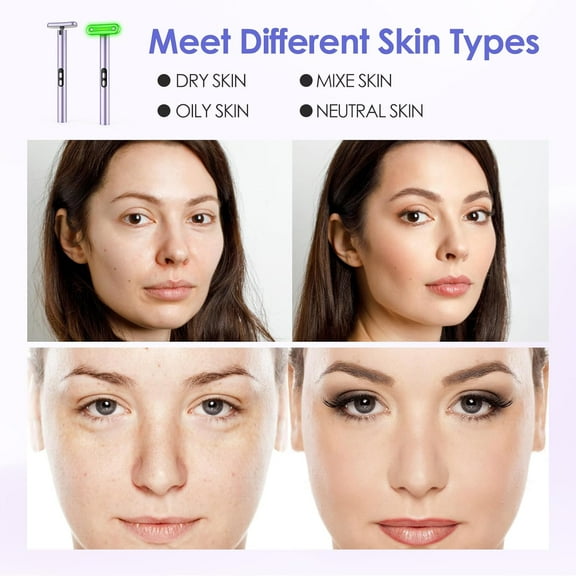 Red Light Therapy Face & Body Wand,  Massager for Skin Care with 90° Rotating ,