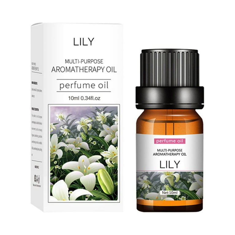Set of 10 Essential Oil Lavender Vanilla Rose Blue Water Jasmine - Multi