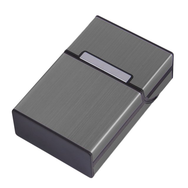 Soporte de almacenamiento de contenedor de caja de bolsillo de caja de cigarros de aluminio ligero tholdsy JJ8495-02B