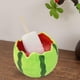 thumbnail image 1 of Cuenco de postre de cerámica con forma de sandía, de , multiusos, para ensalada, ideal para frutos secos, aperitivos y cereales., 1 of 8