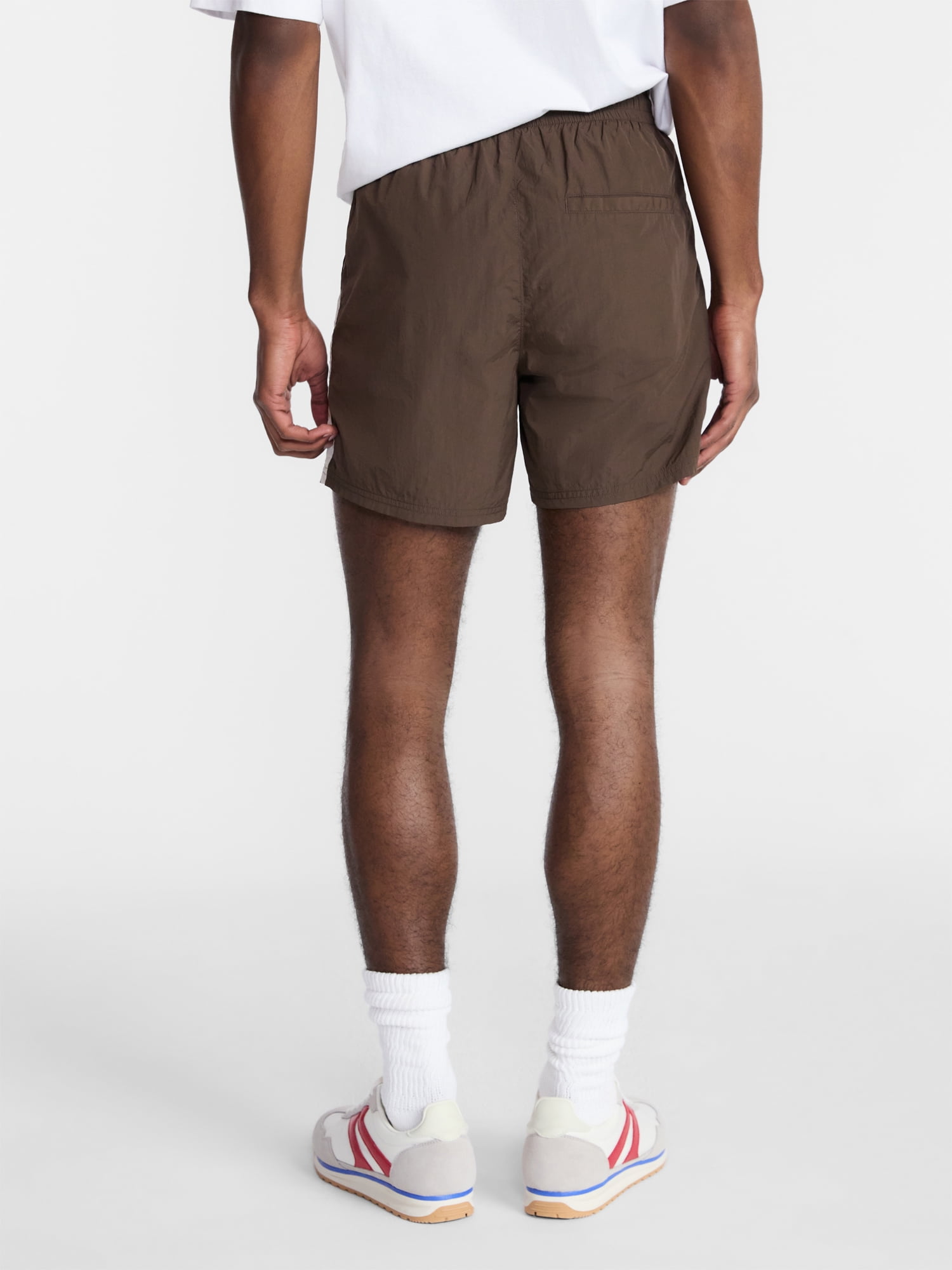 No Boundaries Nylon Track Shorts, 6" Inseam, Men's XS-5XL
