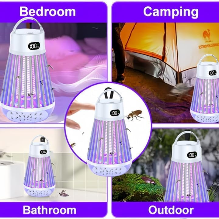 Zapper 2.0 - Mosquito Zapper 2.0, IPX7 Waterproof, 2024 New MozzGuard, MozzGuard Zapper, USB Charing and Light, Suitable for Home, Camping, Picnic (2PCS)