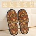 thumbnail image 2 of Balery Chicken And Rooster Pantuflas de Casa de Felpa Silenciosas con Diseño Estampado, Zapatillas Cómodas Antideslizantes de Algodón para Interior-Large, 2 of 8