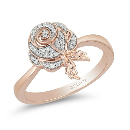 Disney Jewels Diamond Belle Rose Ring Walmart Com