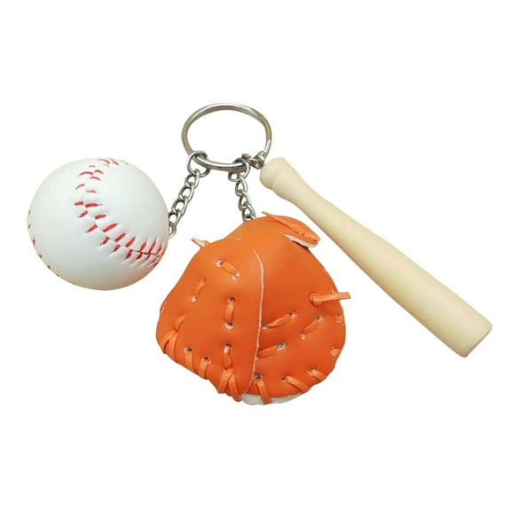 HEMOTON Baseball Keychain with Orange Pendant for Decorating Made of Metal Perfect Gift for Everyone