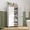 White, variant on Bathroom Storage Floor Cabinet Organizer with Adjustable Shelf 4 Magnetic Doors 43" Wooden Pantry Cabinet Freestanding for Kitchen Living Room Small Spaces,Gray