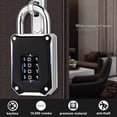 thumbnail image 2 of EcoNesxp Tool Box Black Heavy Duty Digital Padlock 4 Digit Combination Lock Password Padlock, 2 of 5