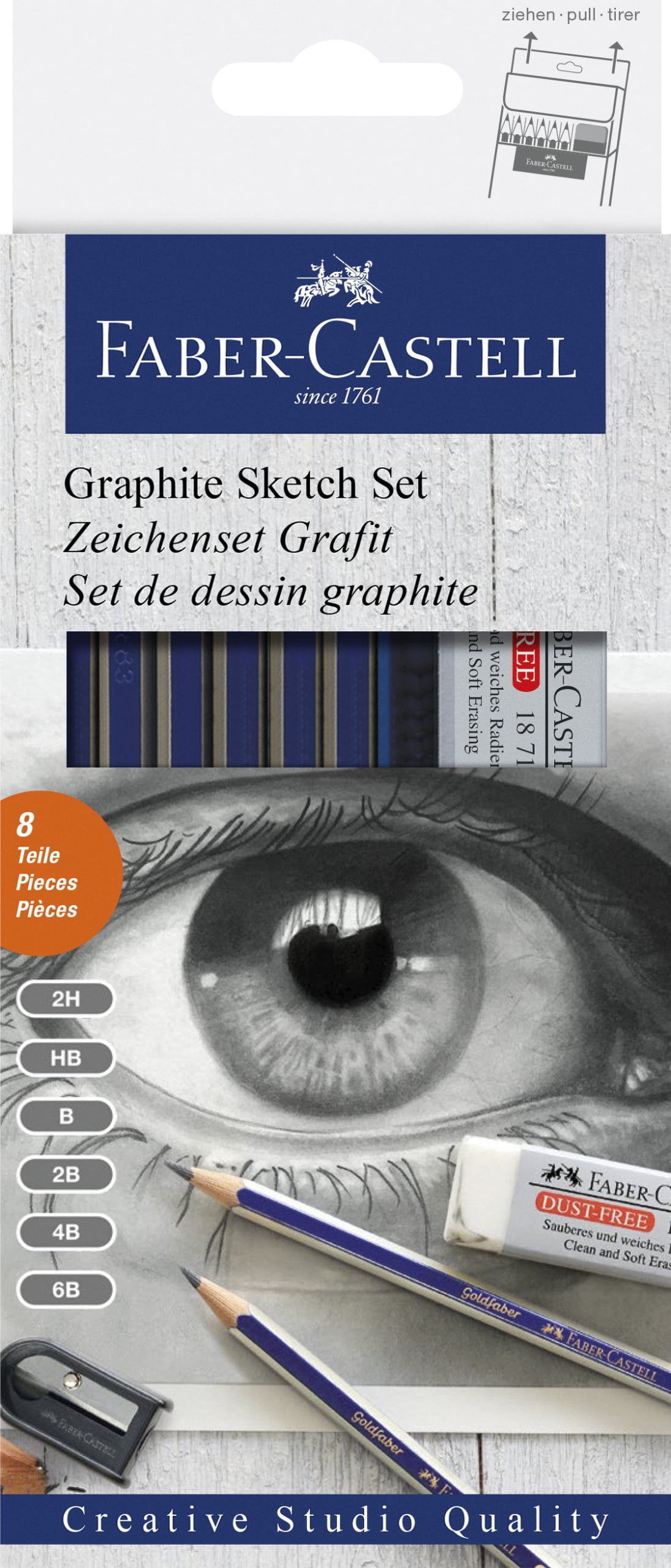 FaberCastell Graphite Sketch Set, Sketching Pencil Set Art Set for