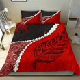thumbnail image 3 of Juego de cama Paua Shell Maori Silver Fern, Rojo, 3 of 6