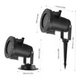 thumbnail image 3 of Christmas Moving LED Snowflake Lights Projector Snow Lamp Stage Light Laser Xmas, 3 of 6