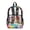 Folk Flower Tie Dye, variant on ZIATUBLES Clear Backpack, Heavy Duty Fabric & PVC Transparent Bookbag with Highland Cow Sunflower Leopard Print, Large Capacity See Through Backpack for School College Work Travel Security