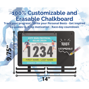 BLAUBECK Medal Hanger - Metal Display Holder for 36 Medals & 80 Race Bibs - Running, Triathlons, Marathons