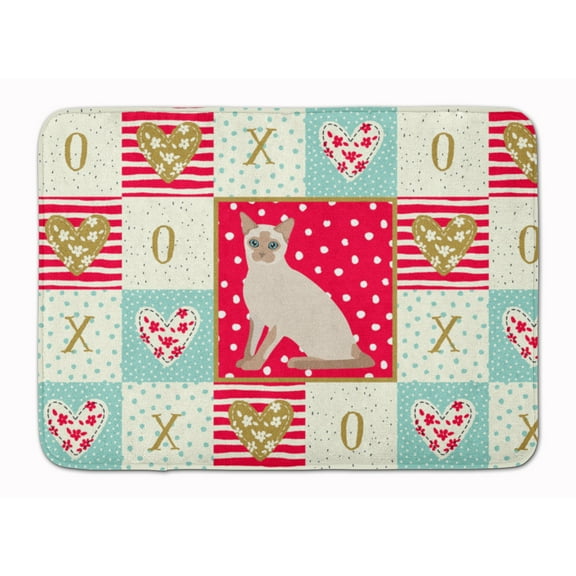 Tonkinese Cat Love Machine Washable Memory Foam Mat