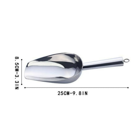 

Spatulas WMYBD Thickened Stainless Steel Ice Shovel Tea Shovel Grain Shovel French Fries Shovel Kitchen Tool