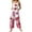 Pink, variant on Women's Valentine's Day Print Tank Jumpsuit - Fashionable Loose-Fit Casual One-Piece, Black Size L