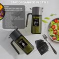 thumbnail image 4 of Pulverizador de aceite Gelibo 2 en 1, 500 ml/17 oz, bloquea la luz, verde oscuro, 4 of 9