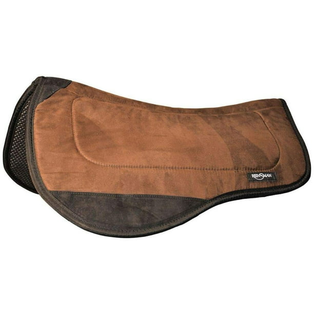 Reinsman Tacky Too Contoured Trail Pad - Java Microsuede, Tacky Too bottom  By Brand Reinsman