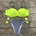 thumbnail image 4 of XIAOCHA Women's High Waist Push Up Padded Bikini Set Two Piece Tankini Swimsuit Bathing Suit, 4 of 5