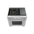 thumbnail image 6 of Thermador Prd364wigu Pro Grand 36" Wide 5.7 Cu. Ft. Slide In Dual Fuel Range - Stainless, 6 of 7