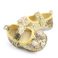 thumbnail image 2 of FDDMis Boys Shoes Size 2 White Baby Shoes Boy Shoes 1 Baby Boy Crib Shoes Big Kids Basketball Shoes Play Shoes for Girls 4-6 Wide Toe Toddler Shoes, Gold 12-15 Months, 2 of 6