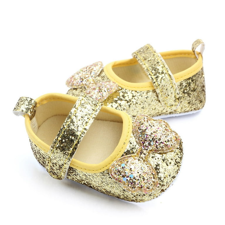 JDEFEG Baby Shoes Girls Tennis Shoes Size 3 Walking Princess Baby Indoor Girls Bow Knot Soft Soled Shoes Shoes Baby Shoes Color Strides Baby Booties