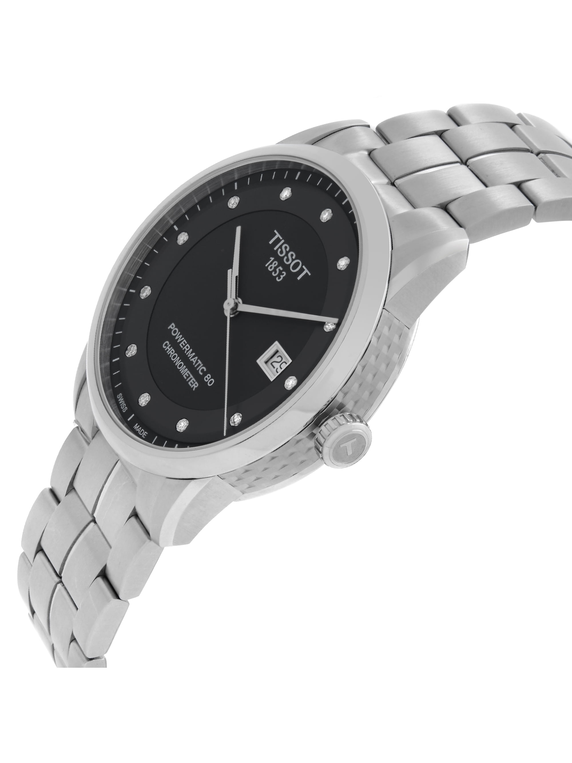 Tissot luxury automatic stainless steel black dial men's watch cheap t0864081605100