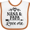 thumbnail image 3 of Inktastic Nana Papa Love Me Grandchild Boys or Girls Baby Bib, 3 of 4